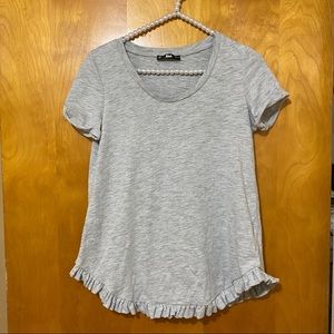 Shein | Ruffle Hem TShirt
